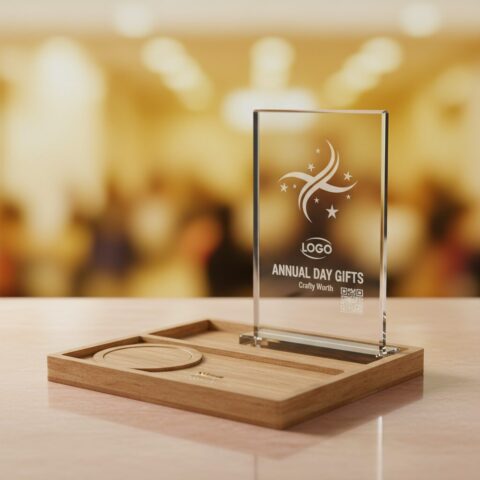 Personalized Annual Day Achievement Trophy - alternate view