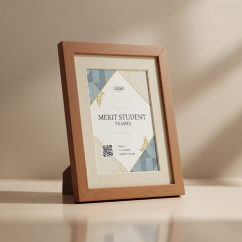 Personalized Merit Student Achievement Frame - alternate view