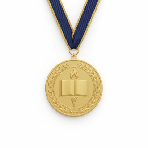 Custom Engraved Gold Achievement Medals