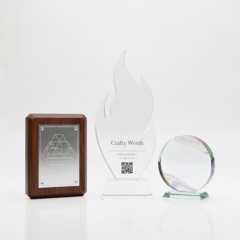 Custom Engraved Acrylic Achievement Trophy