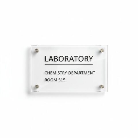 Custom Acrylic Laboratory Door Sign