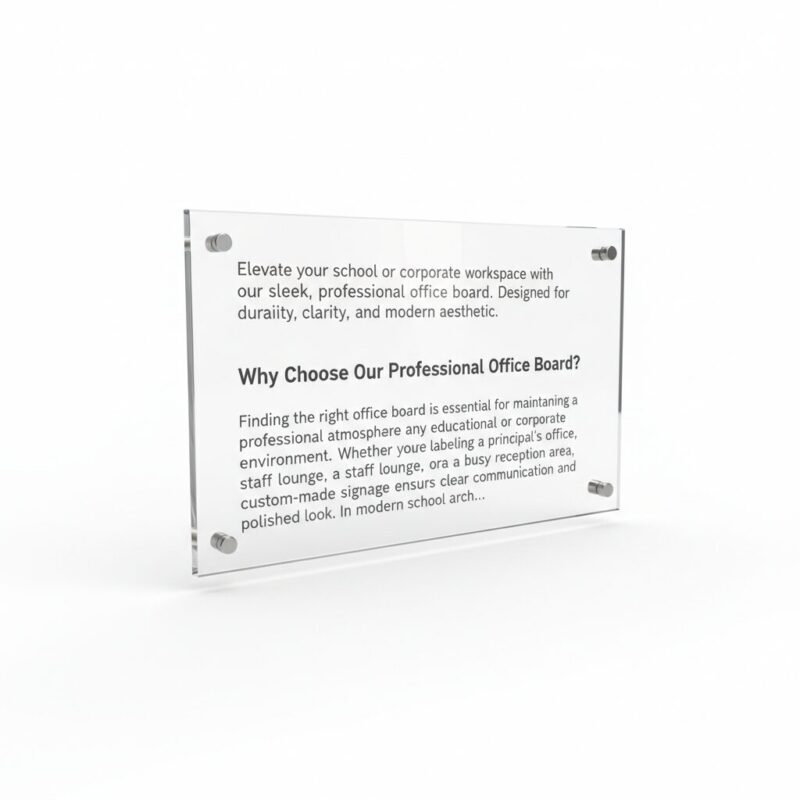 Professional Acrylic Office Door Sign