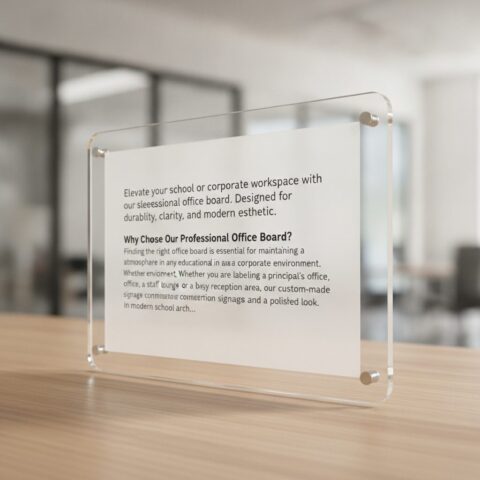 Professional Acrylic Office Door Sign - alternate view