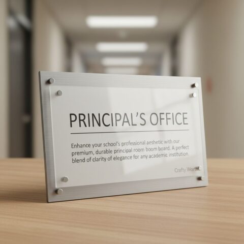 Premium Principal Office Door Signage - alternate view