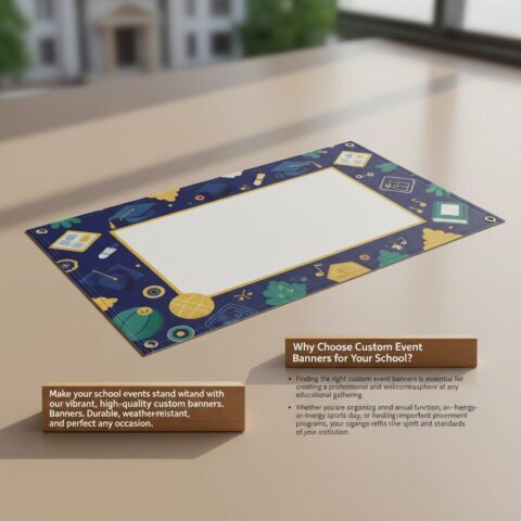 Custom Printed School Event Banners - alternate view