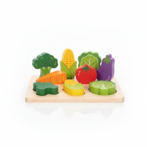 Educational Wooden Vegetable Puzzle Set - vegetable puzzles, kids learning, educational wooden puzzles (School & Institute > Educational Products > Vegetable Puzzles) | Crafty Worth personalized gift