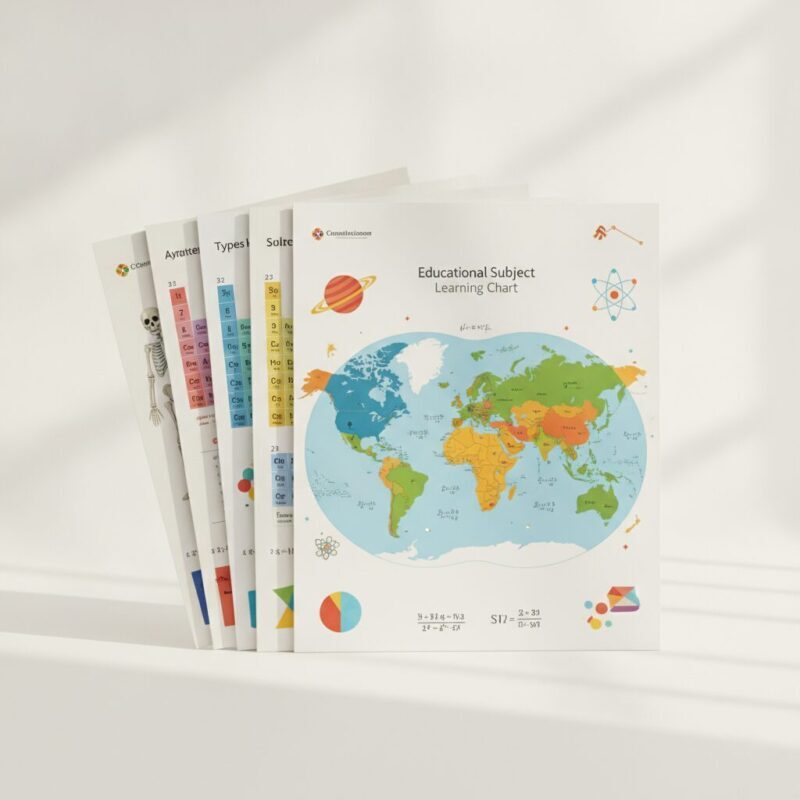 Educational Subject Learning Charts