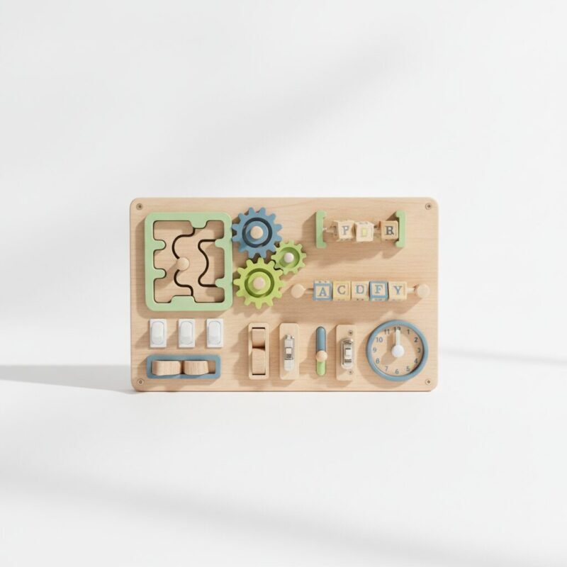 Custom Interactive Wooden Learning Activity Board